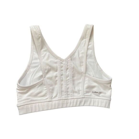 Adidas White Sports Bra (Size Small) - Picture 3 of 4